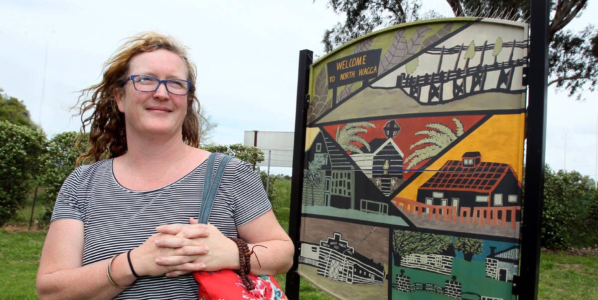 BANDING TOGETHER: Jenny Woods is hoping to share the resilience of North Wagga in times of flood through her research as a social worker. Picture: Les Smith