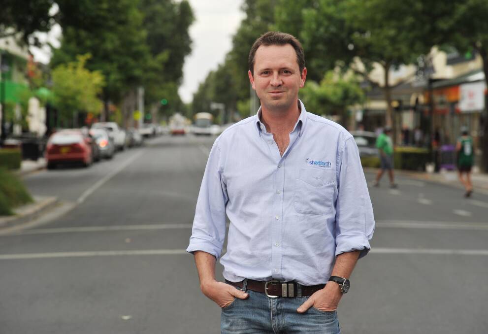 BRISK WALK: Wagga City Councillor Julian McLaren has vowed to walk naked along Baylis Street if the Wagga Rail Trail project is completed.
