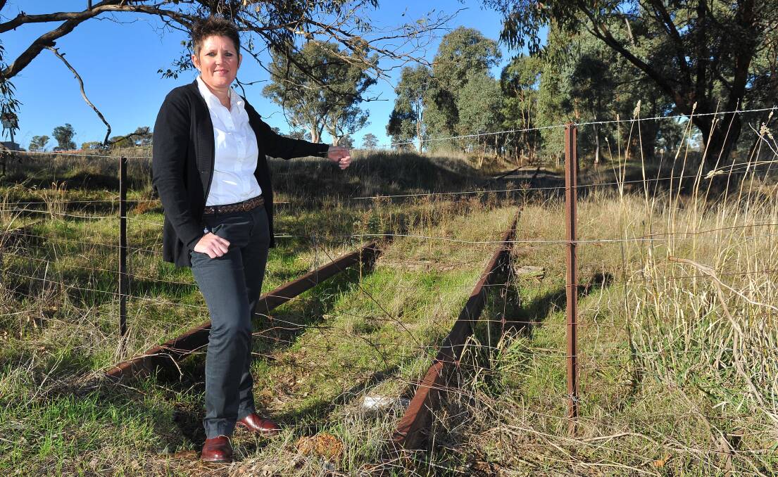 FULL STEAM: Chair of the Wagga Rail Trail committee, Lisa Glastonbury, officially announced rail trail plans for the Wagga to Ladysmith rail corridor last week. 