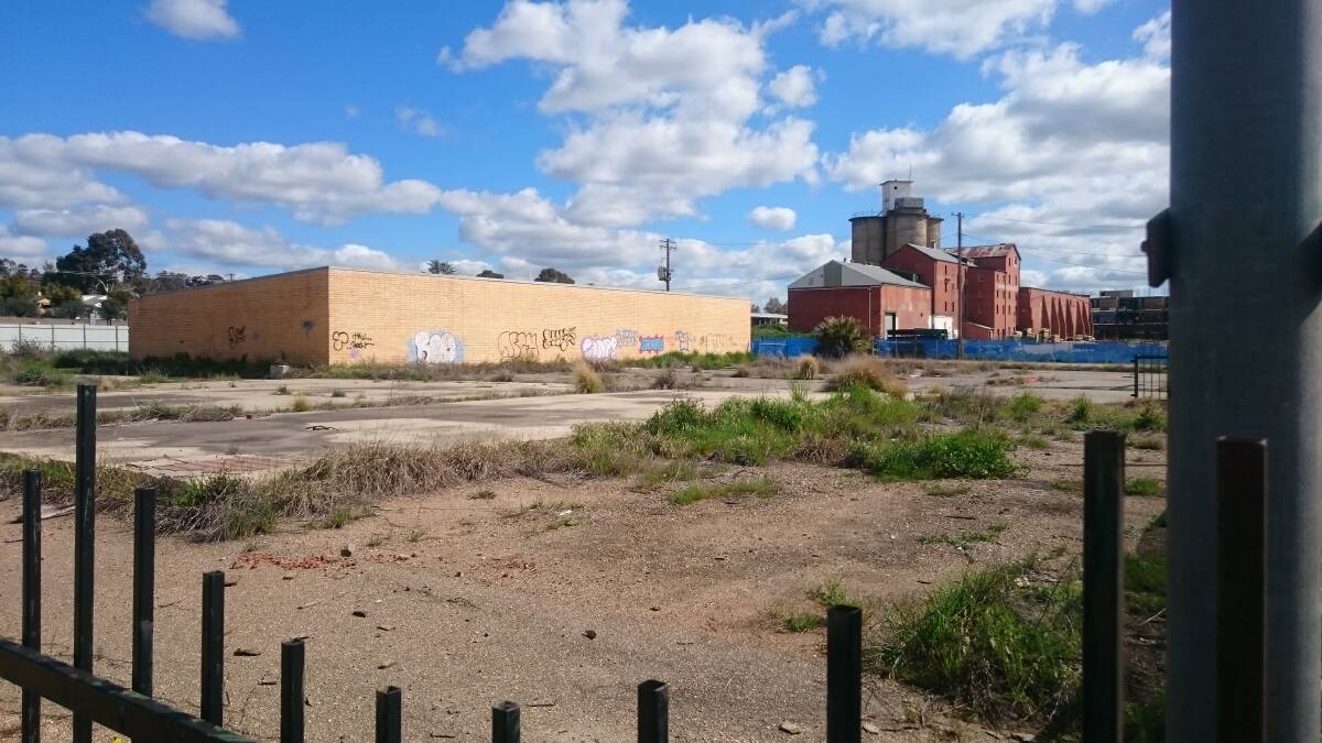 The eastern side of the flour mill site as it stands today.