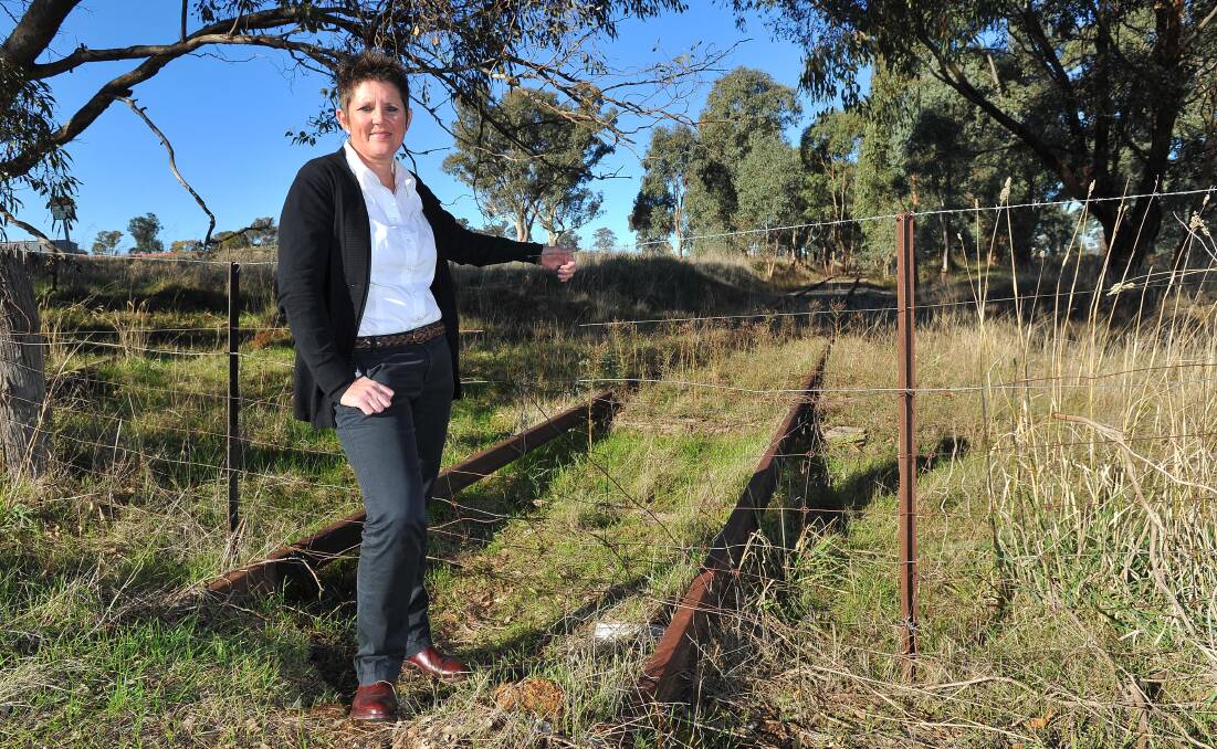 RAILROADED: Wagga Rail Trail committee chair Lisa Glastonbury. Correspondent Michael Marien questions whether a rail trail is money well spent.