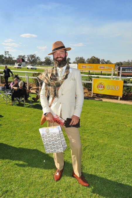 Winner of Fashions on the Field Man of the Day Nathan Button, of Nowra.