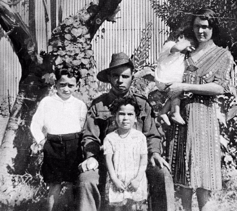 Bumaldhaany: Grant family photo at the time of Cecil William Henry Grant’s final leave before he was sent to the middle east. Picture: Courtesy Aunty Flo Grant