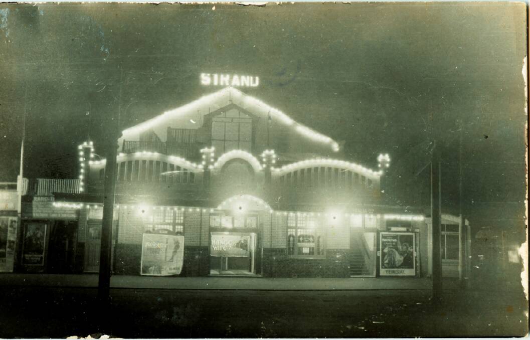 ENTERTAINMENT HUB: The Strand Theatre in Baylis Street, possibly in 1920. (image courtesy of Mr Ross Hurst)