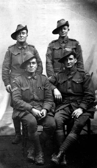John Alexander McGilvray with some military mates.