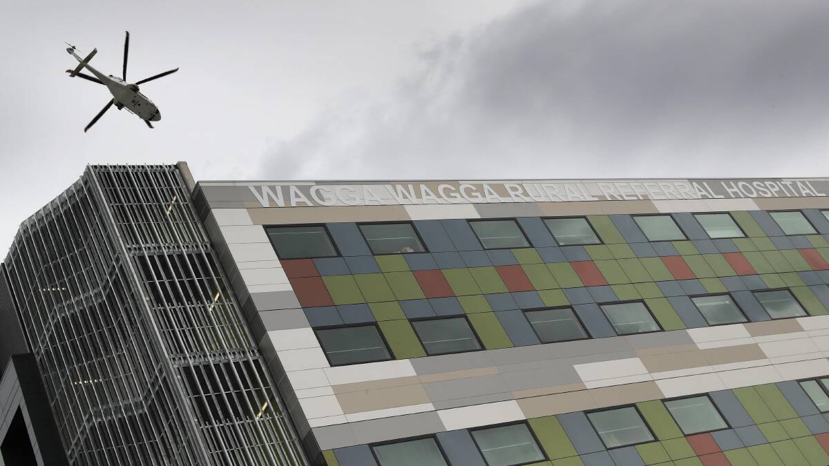 The Wagga Rural Referral Hospital signage will eventually be replaced.