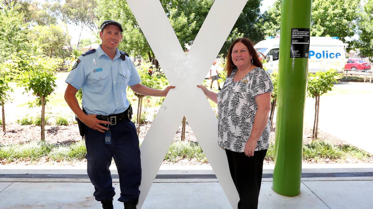 SPEAK OUT: Wagga domestic violence liaison officer, Senior Constable Lee Matthews, and Betty Egan, southern region domestic violence co-ordinator. Picture: Kieren L Tilly