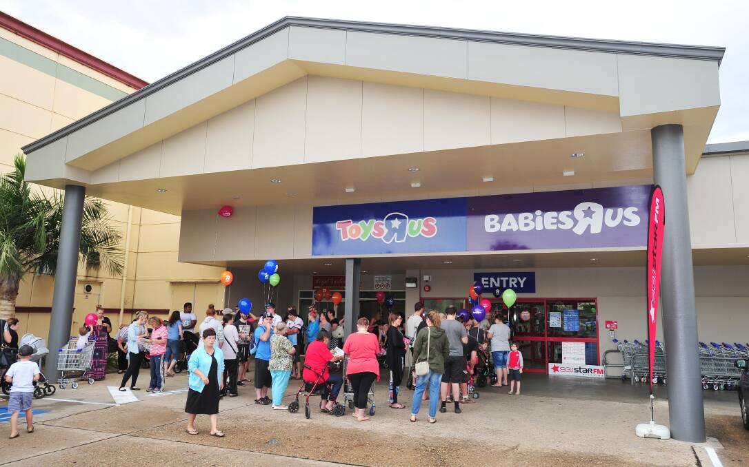 The Wagga Toys R Us store when it opened in February 2015.