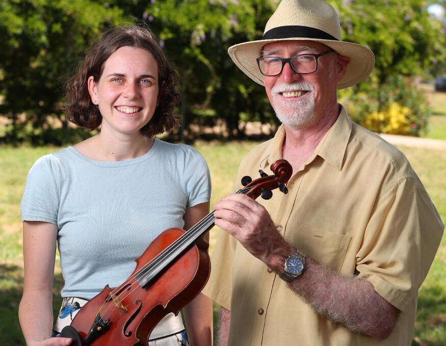 WAGGA PERFORMANCE: Rhiannons Xeros and Jeff Donovan will be part of the recital in the Wagga Botanic Gardens sunset recital.