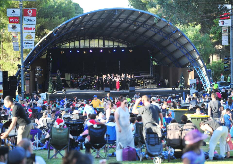 The 2016 Christmas Spectacular at the Wagga Music Bowl.
