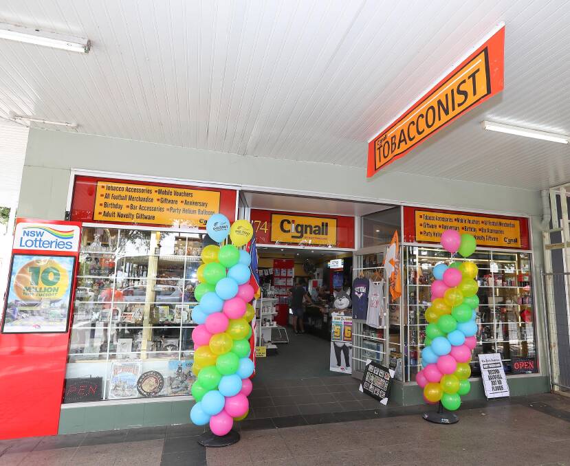 BRICKS AND MORTAR: The Cignall store in Baylis Street has been renovated to offer NSW Lotteries tickets and act as a sub newsagency.