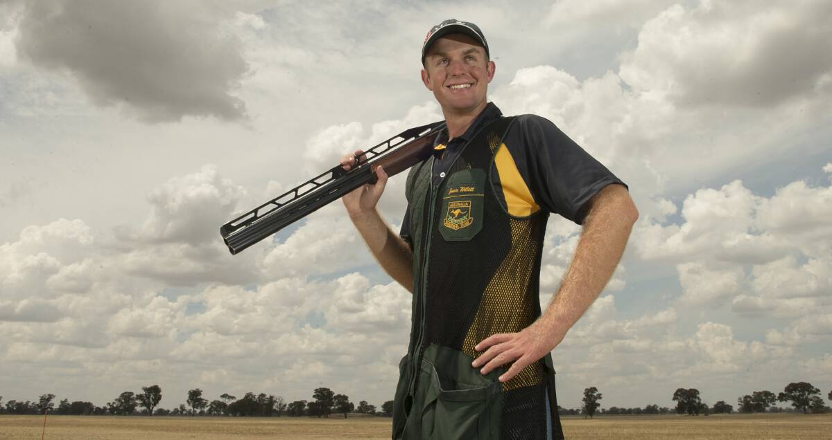 HARD WORK: Corowa's James Willett will realise his Olympic dream when he competes in Rio in August. Willett is Australia's number one ranked double trap shooter.