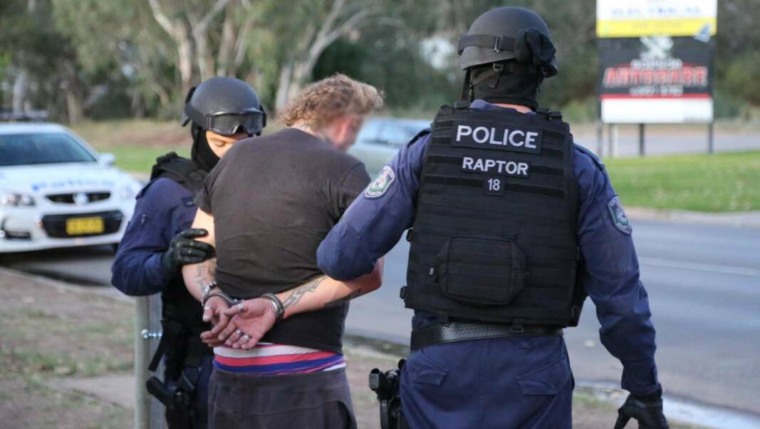 A man is arrested as part of the Finks bikie sting. 
