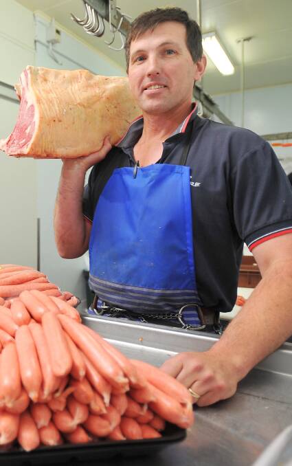 CUTTING DOWN: Wagga Meat Supply's Andrew Nelson guesses many consumers could make the switch to white meats while beef prices spike after a record cattle sale. 