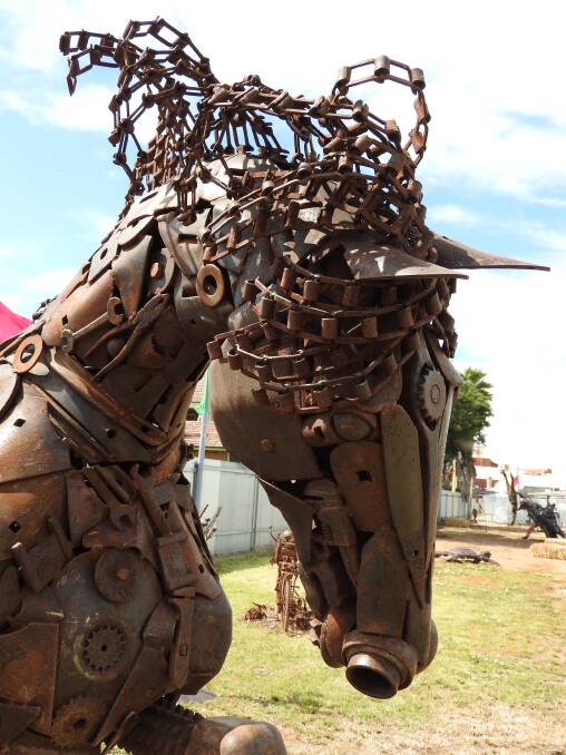"Freedom Run" by Andrew Whitehead, winner of the $10,000 National Farm Art Awards in 2016. There will be plenty of sculptures on display over the weekend.