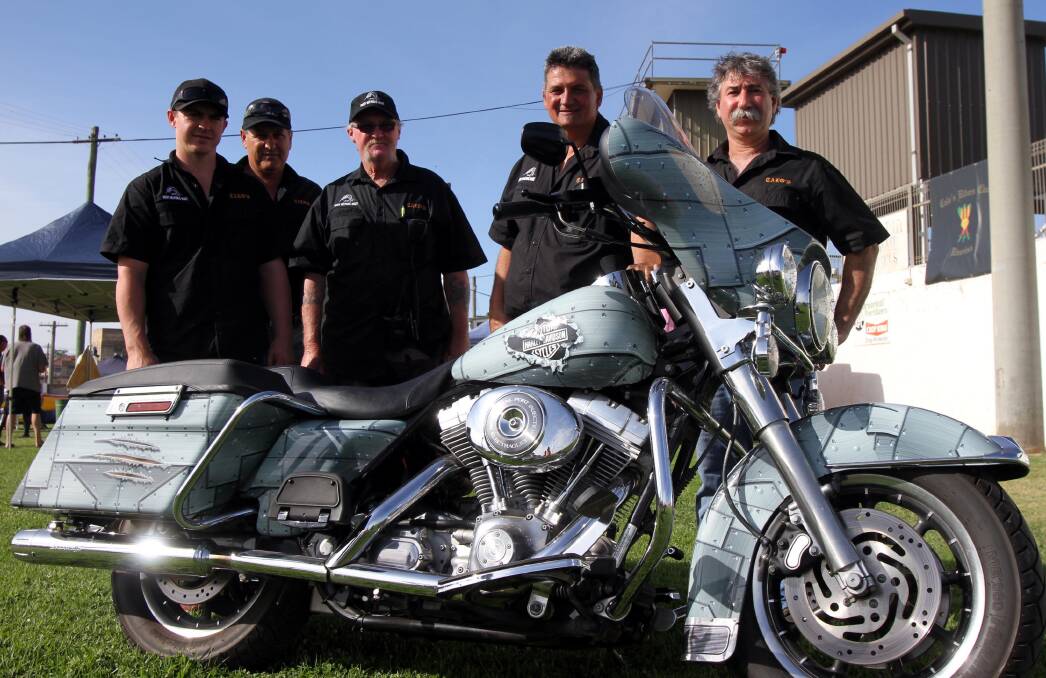 CHANGING MINDS: Leeton Calo's Riders Club mermbers Andrew Martin, Frank Nardi, Bob Halls, Pat Tripodi and Michael Piccalo. Picture: The Irrigator