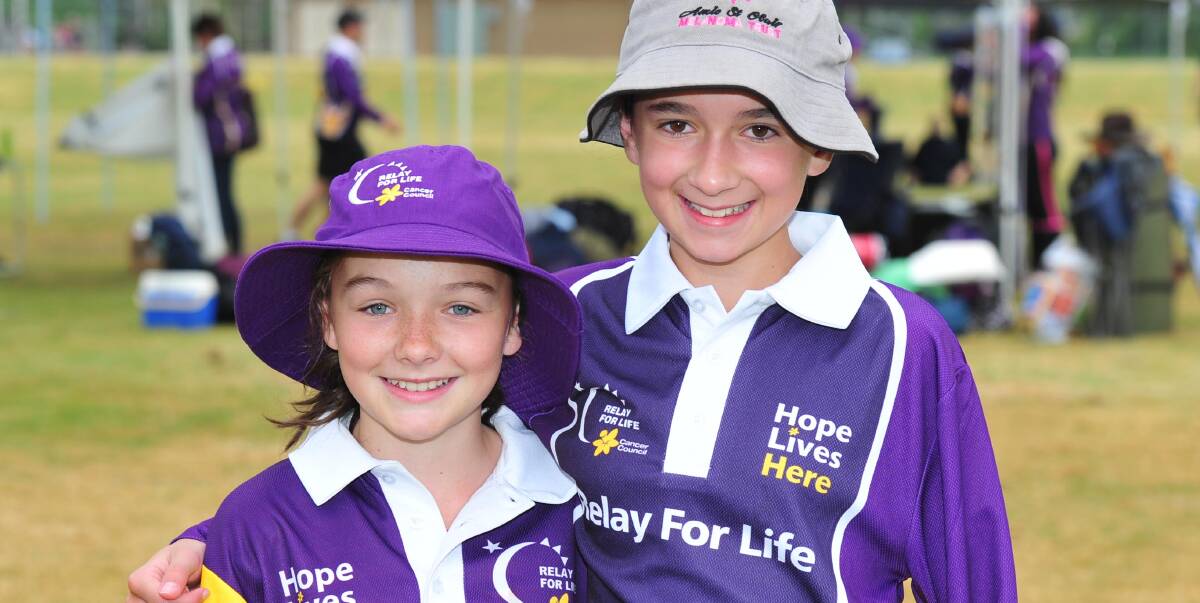 POSTPONED: Prominent charity event Relay for Life has been cancelled this month, with plans to hold it next year. Madison Grant and Tyler Neville-Ross attended last year's fundraiser.  