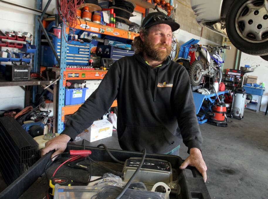 COMMUNITY MINDED: Auto-electrician Kade Passlow is calling on other businesses to give those with a troubled past a fresh start. Picture: Les Smith