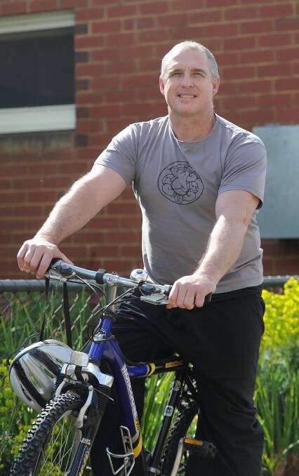 RAIL TRAIL PLEASE: Yoga studio owner Danny Freemantle says cycling on Wagga's roads can be scary  and dangerous. Picture: Laura Hardwick