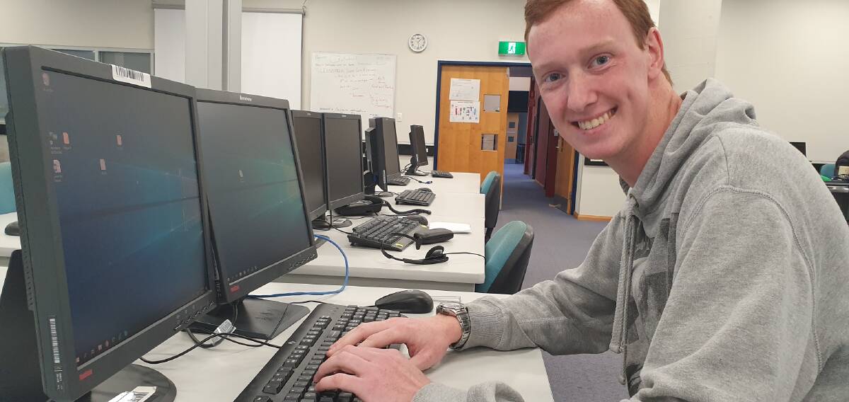 Wagga student Joseph Cheney chose to study IT at TAFE as opposed to at university. Picture: supplied