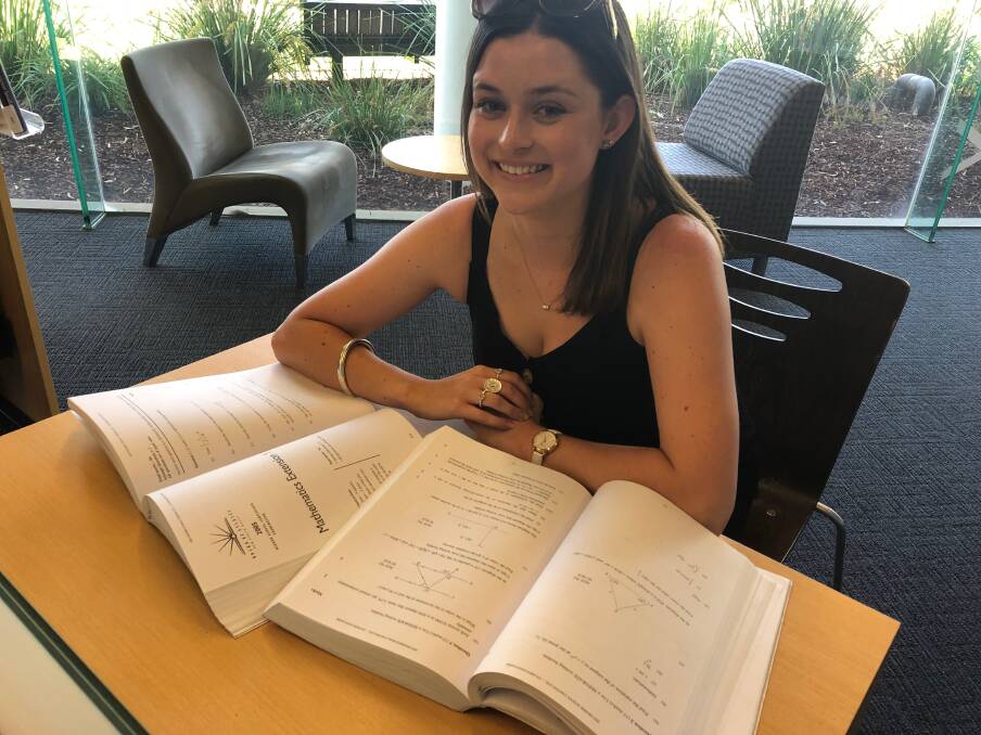 MAKE MATHS MANDATORY: Wagga maths tutor and pre-med student Kate Hurst, 20, argues that maths should be mandatory in Year 12 because it is used in a range of careers. Picture: Jess Whitty