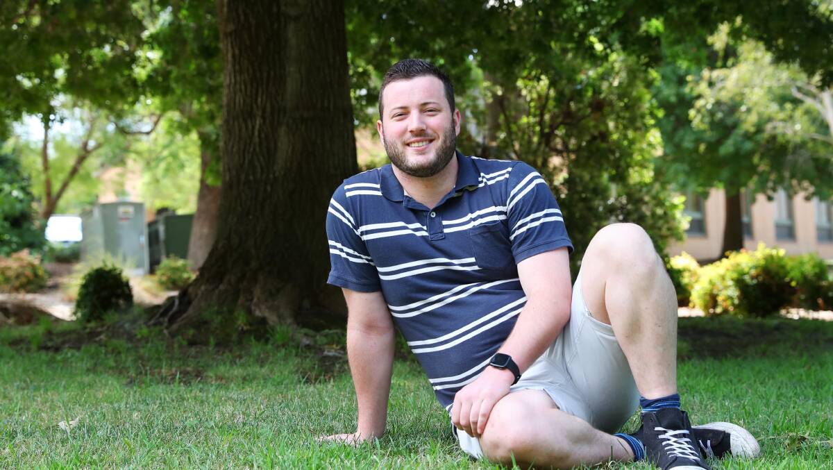 STUDENT FOCUS: Charles Sturt University Wagga student Matthew Mannes said the university should listen to their students and focus on teaching areas that need to be improved. Picture: Emma Hillier