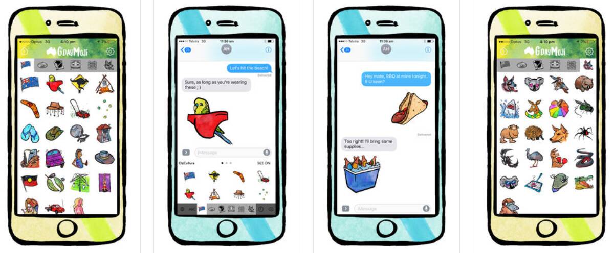 Text like a ‘true blue Aussie’ with new G’dayMoji app