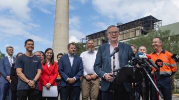 Prime Minister Anthony Albanese's announcement of the $1 billion Solar Sunshot investment is great news, but we shouldn't allow big clean tech announcements to distract from the glaring problems with the federal government's climate policies. Picture by Marina Neil