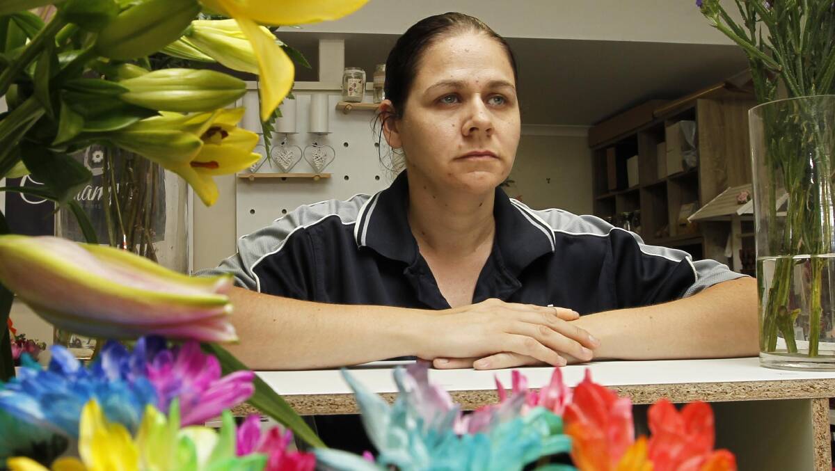 DISAPPOINTED: Champs Florist owner Melissa Cummins claims a rival company has set up a misleading and deceptive domain name. Picture: Les Smith.