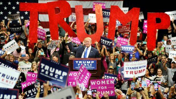 Donald Trump: loved in Pennsylvania. Photo: The Tribune-Democrat via AP