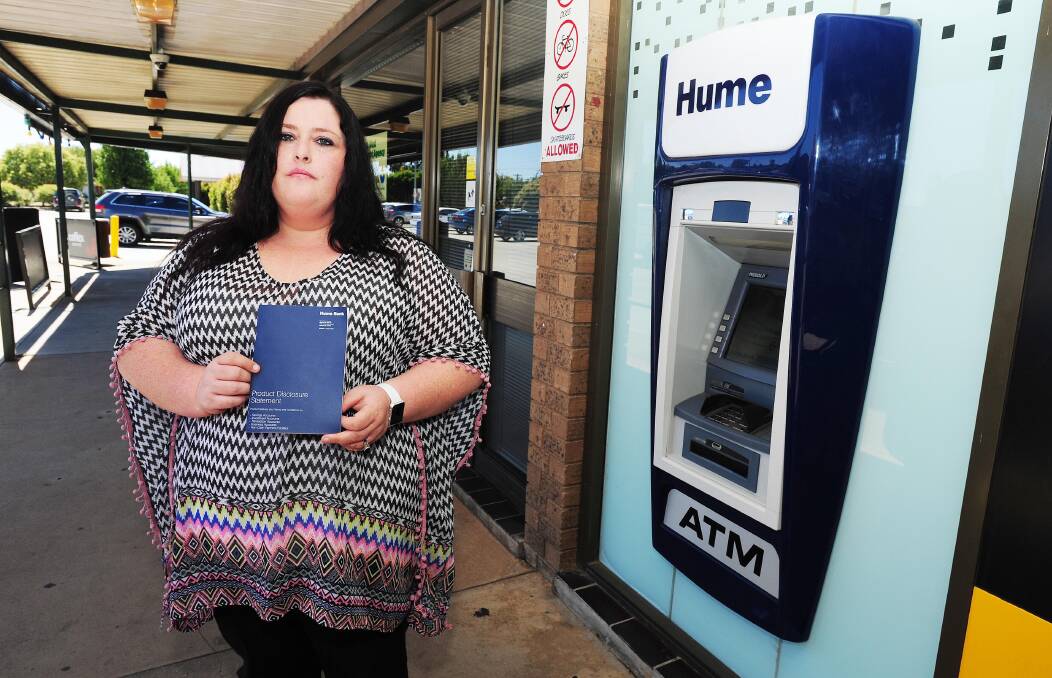 SWITCH: Wagga mum Gemma Ramage says she'll switch banks after Hume Bank was caught in a widespread outage. Picture: Kieren L Tilly.