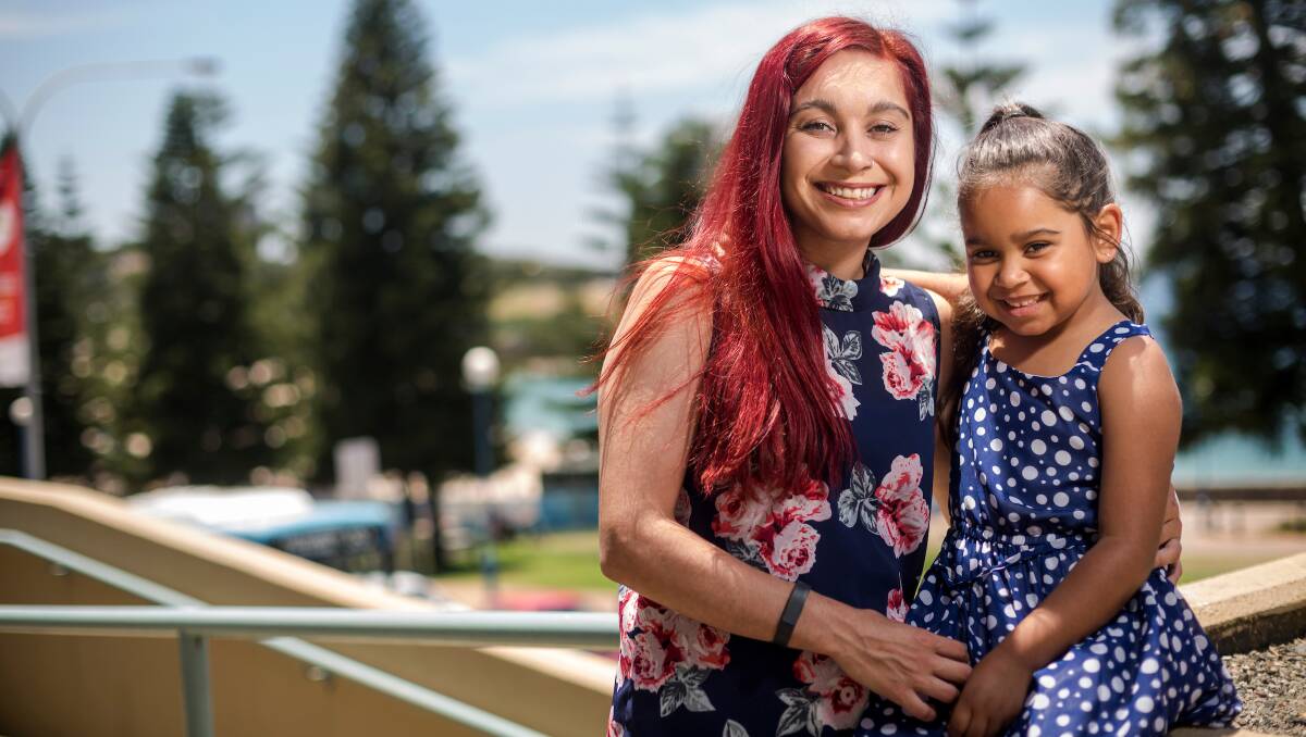 RELIEVED: Wagga mum Latoya Terry and her five-year-old daughter Saraya, who was diagnosed with a hearing problem thanks to SEARCH. Picture: Sax Institute / Michael Amendolia.