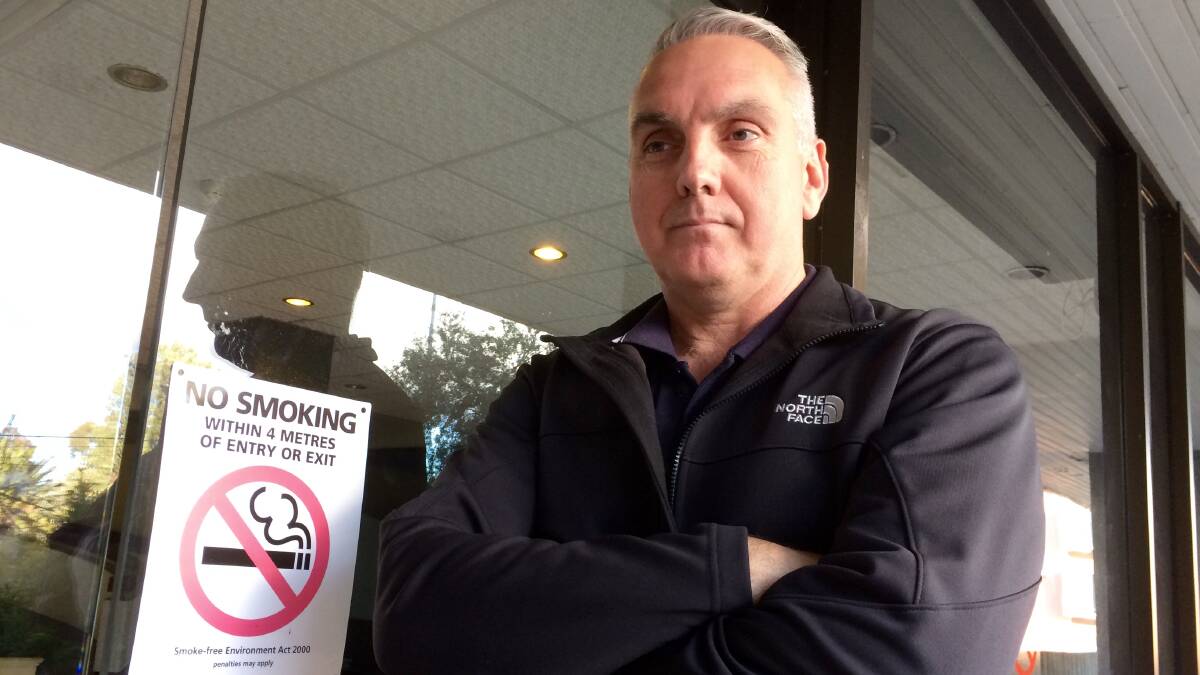 HEALTH FEARS: Murrumbidgee Local Health District's Ian Hardinge says there's no hard evidence that using e-cigarettes, or "vaping", is safe.