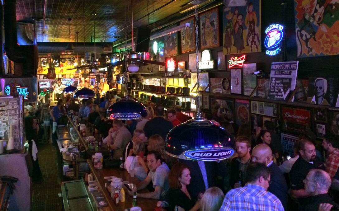 MUSICAL HISTORY: Robert's Western World - a honky tonk in Nashville, Tennessee. Pictures: Stephen Mudd