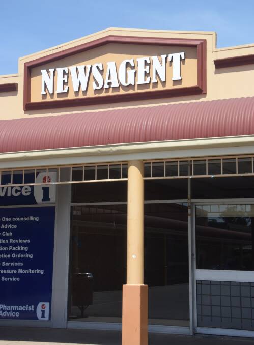 The closed newsagency