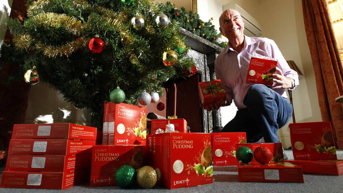GOOD EATING: Christmas puddings are one of main ways Legacy raises money to support families of ex-servicemen and women, says Mike Cummins. Picture: Les Smith