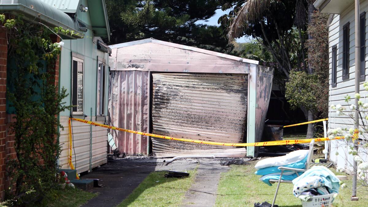 WRECKED: Rebecca Goodchild's family home in Parkes Street, Oak Flats, was torched by a drunk Steven Buckland in November last year, leaving hundreds of thousands of dollars worth of damage. Picture: Illawarra Mercury