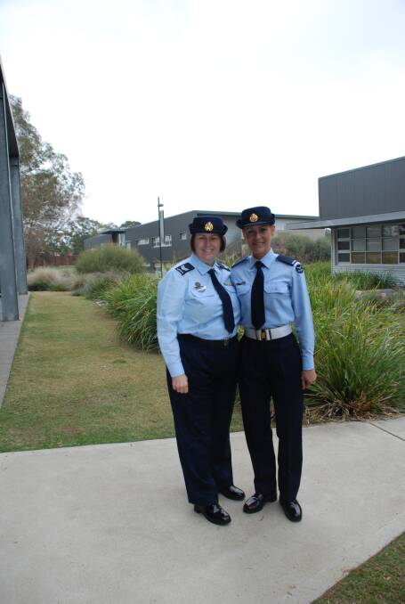 PROUD TO SERVE: Sergeant Deboarh Harris and Aircraftwoman Rebecca Harris. PIcture: RAAF