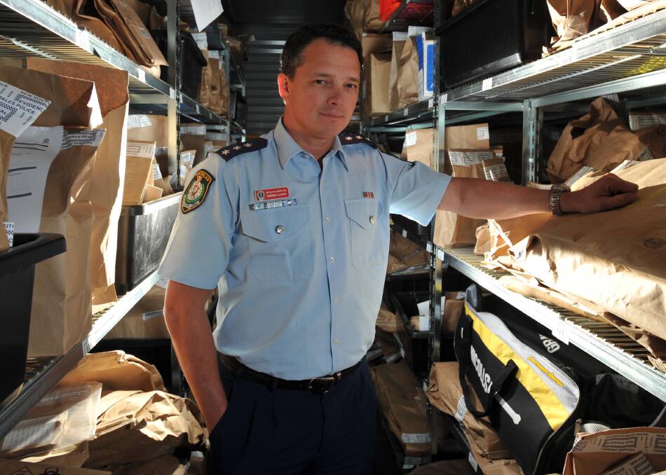 WARNINGS: Wagga police crime manager, Detective Inspector Darren Cloake, reminds residents to lock up their homes.