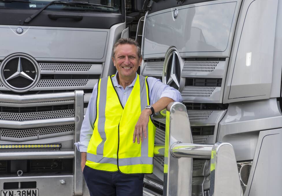 PRAISE: Geoff Crouch, a director of Wagga freight company Ron Crouch Transport, said Mr McCormack helped keep supply lines open during the pandemic.