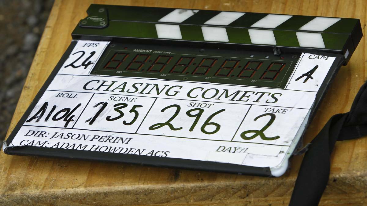 Chasing Comets prepares to film in Wagga. 