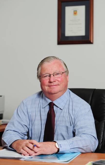 DEDICATION: Deputy Vice-Chancellor Professor Ken Dillon is retiring after 30 years on the job at Wagga's Charles Sturt University. Picture: Kieren L.Tilly  