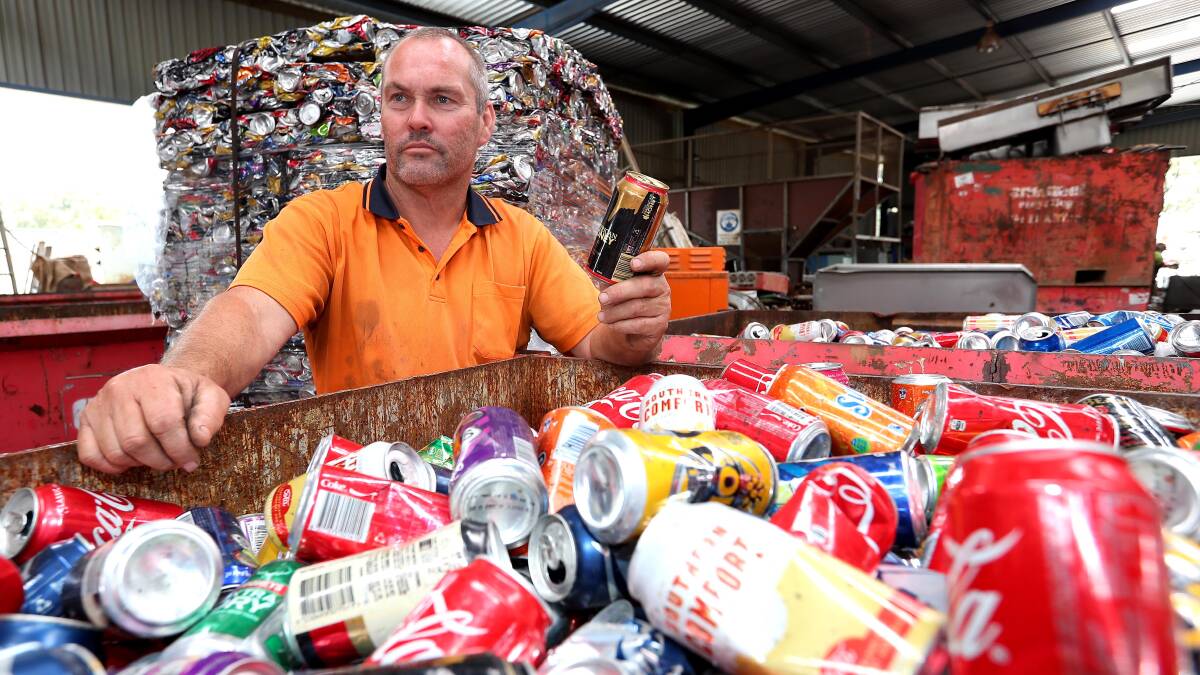 RUBBISHED: Scott Coleman thinks the state government's Container Deposit Scheme is absolute trash. Picture: Kieren L. Tilly