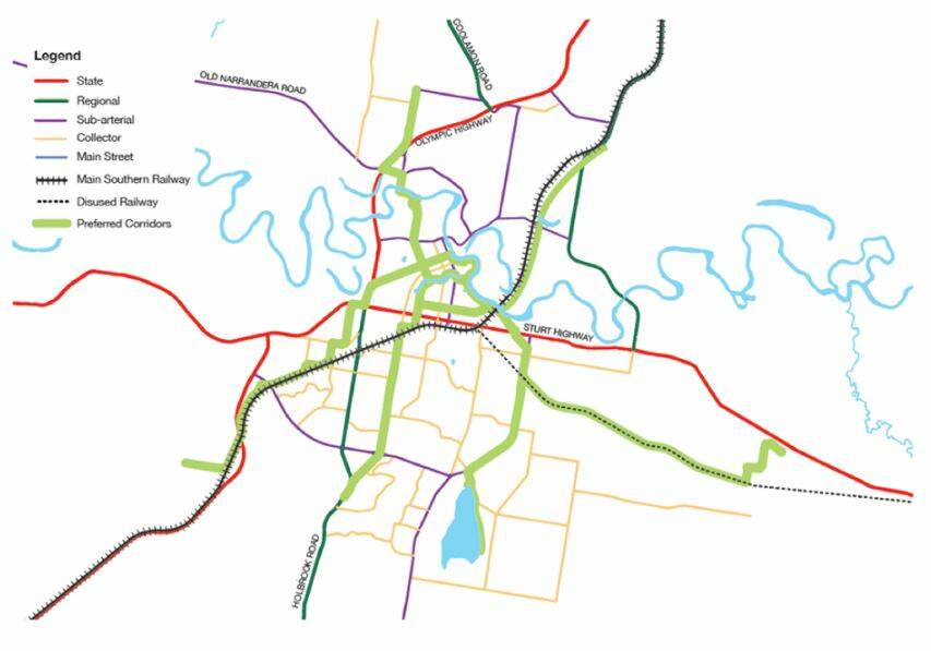 NETWORK: Early plans for Wagga's cycling upgrades.