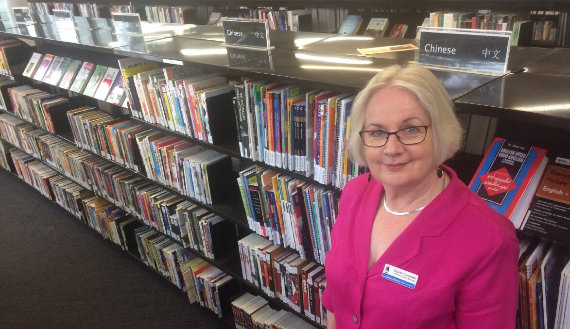 PAGE TURNER: Wagga City Library manager Claire Campbell believes the new Community Language Collection will be a smashing read.