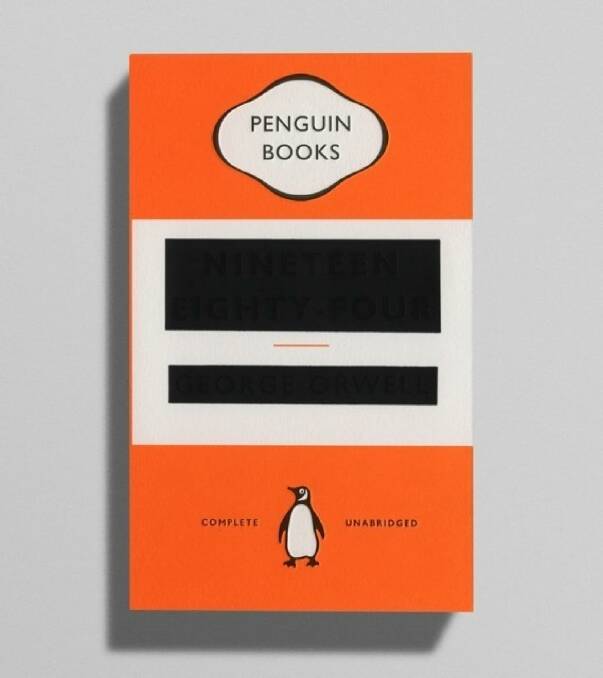 The cover design for <i>Nineteen Eighty-Four</i> by George Orwell, by David Pearson.
