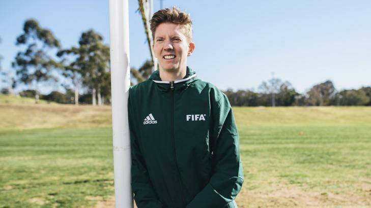 Canberra-based assistant referee Allyson Flynn has been chosen to officiate at her second Olympic Games. But her first experience in London wasn't one to write home about. Photo: Rohan Thomson