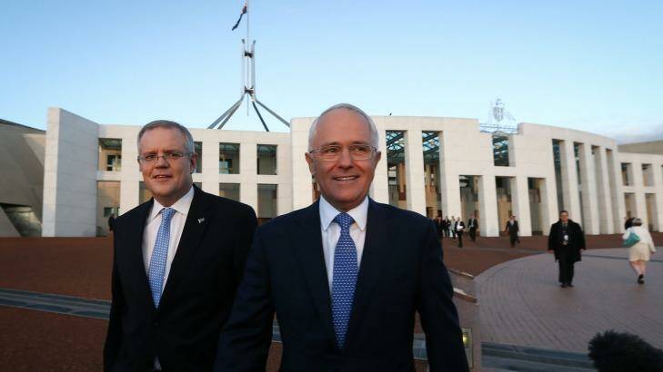 Asked whether the first Turnbull-Morrison budget was fair, only 37 of respondents to the Fairfax-Ipsos poll said "yes". Photo: Alex Ellinghausen