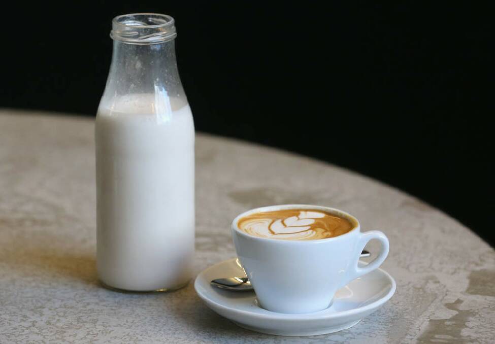 Fresh almond milk is becoming a popular choice for coffees in cafes such as Melbourne's Patch. Photo: Scott Barbour