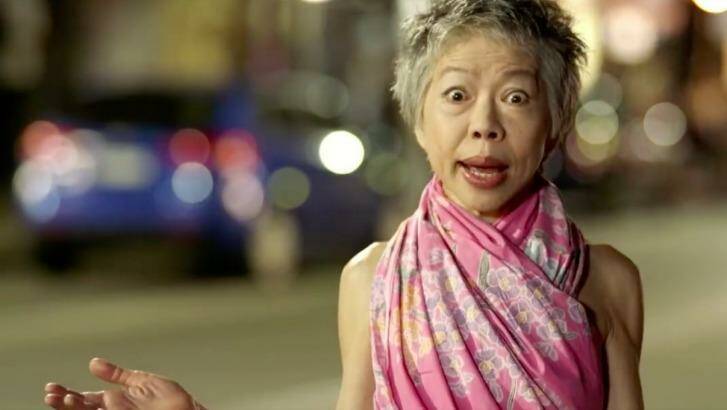 Where the bloody hell are you? ... Lee Lin Chin looks at a deserted Sydney street in a spoof attacking the lockout laws. Photo: Screenshot/The Feed SBS